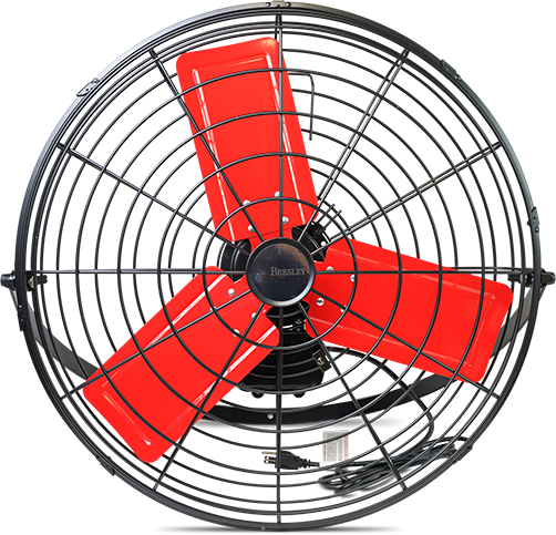 Stir Fan, 24" Black with Red Blade