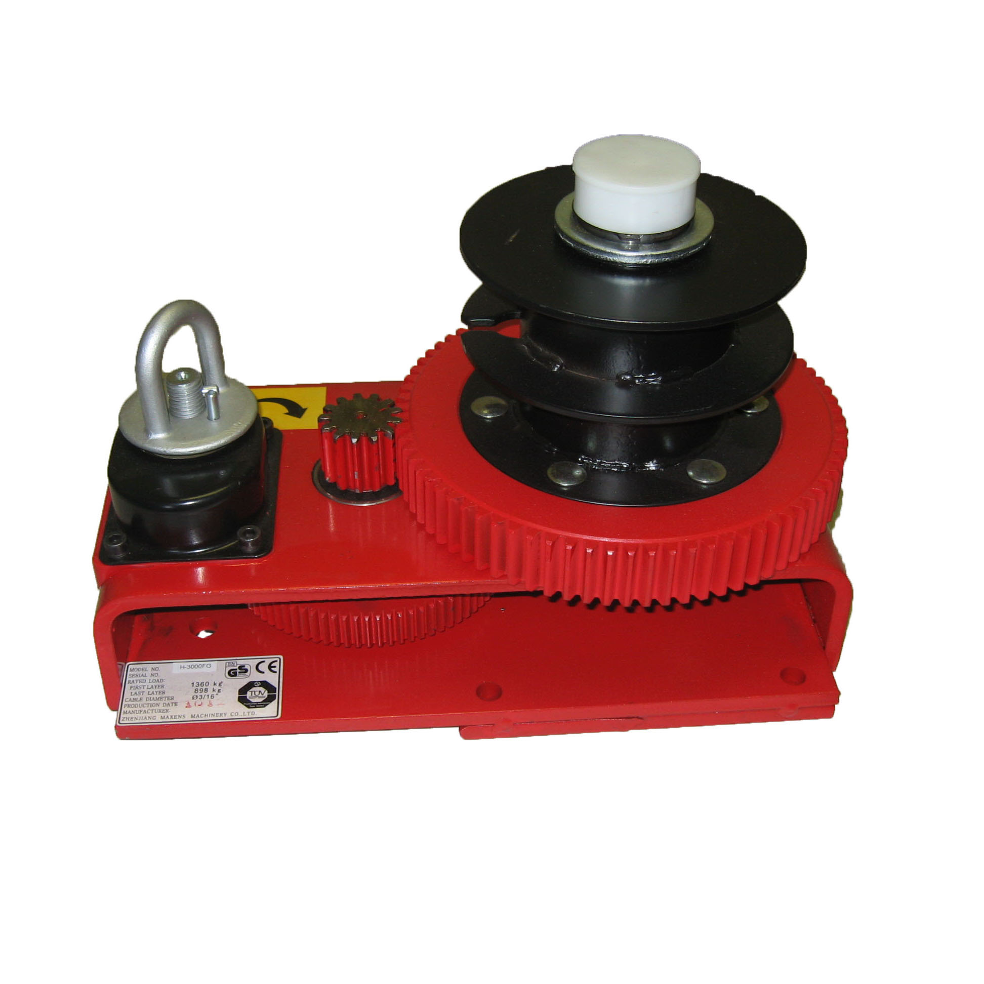 Winch, H-3000 Overhead Ratchet Split Drum W/Sealed Clutch