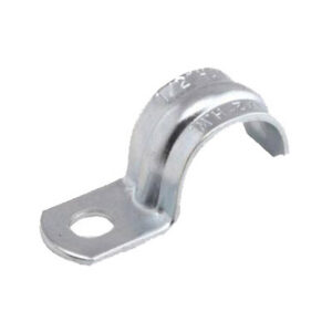 Pipe Strap, 1/2" 1 Hole Metal (100/BAG)