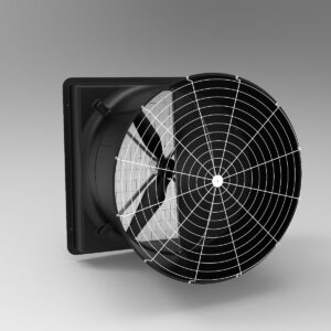 Tunnel Fan, 57" 2.2KW 230V Single Phase with Butterfly Shutter
