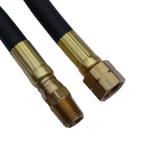 1/4 X 10' 350PSI LP Gas Hose with 1/4 MPT X 9/16 LHT Ball End